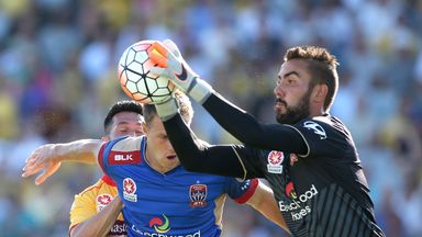 Image of Mark Birighitti was named in the A-League team of the season while playing for the Newcastle Jets