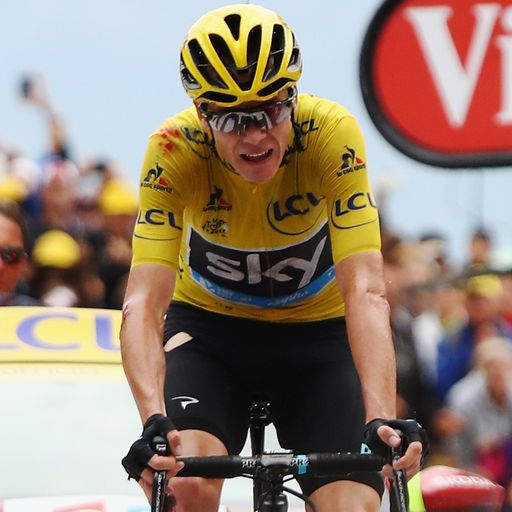 Froome survives crash