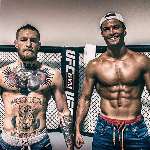 Ronaldo visits McGregor in Vegas