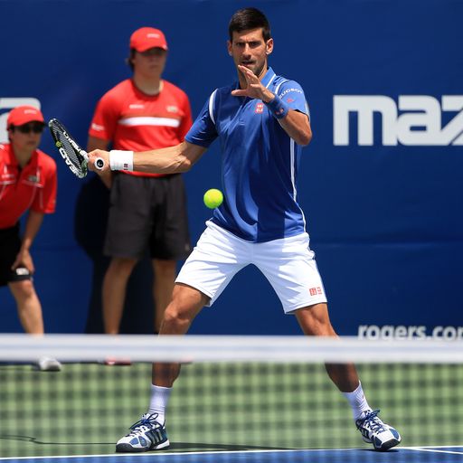 Djokovic tested in Toronto