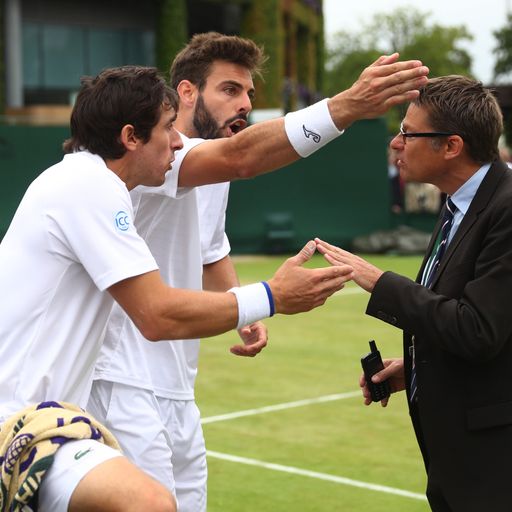 Sit-down protest at Wimbledon