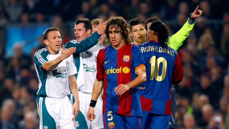 Liverpool beat Barcelona 2-1 at the Nou Camp in 2007.
