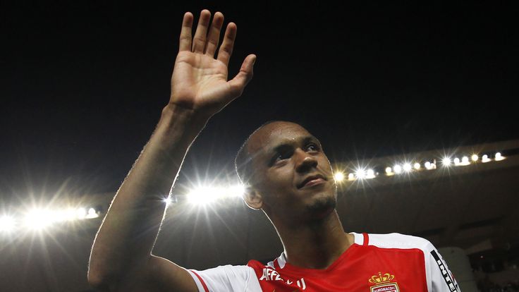 Monaco's Brazilian defender Fabinho gestures after the French L1 football match Monaco (ASM) vs Montpellier (MHSC) on May 14, 2016, at the Louis II stadium
