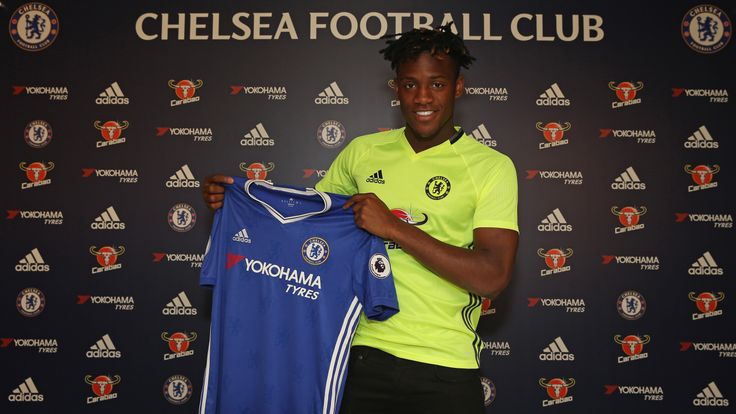 Chelsea FC's new signing Michy Batshuayi at Chelsea Training Ground on July 3, 2016 in Cobham, England