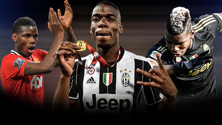Paul Pogba began his professional career at Manchester United before joining Juventus