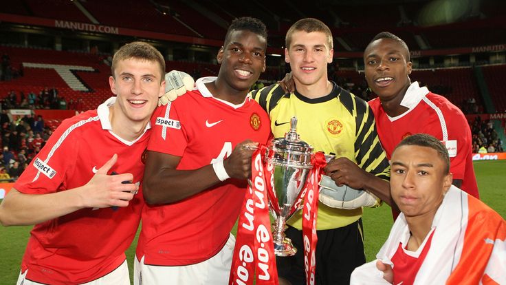 Paul Pogba won the FA Youth Cup with Manchester United's U18s in 2011