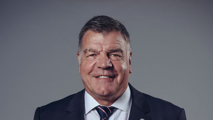 New England manager Sam Allardyce poses on July 22, 2016 in Bolton, England