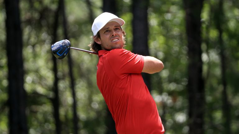 AUBURN, AL - JULY 17:  Aaron Baddeley of Australia hits off the second tee during the final round of the Barbasol Championship at the Robert Trent Jones Go