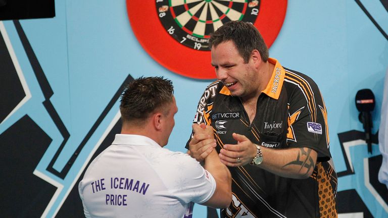 BET VICTOR WORLD MATCHPLAY 2016.WINTER GARDENS,BLACKPOOL.PIC;LAWRENCE LUSTIG.ROUND2.ADRIAN LEWIS V GERWYN PRICE.ADRIAN LEWIS IN ACTION