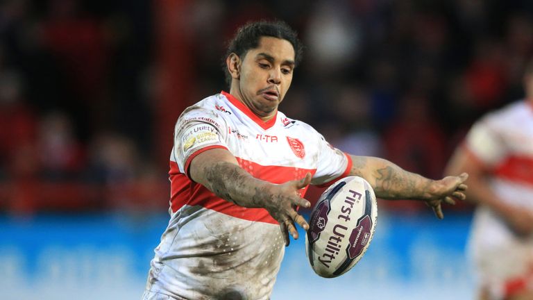 Hull KR's Albert Kelly during the First Utility Super League match at the KC Lightstream Stadium, Hull. 