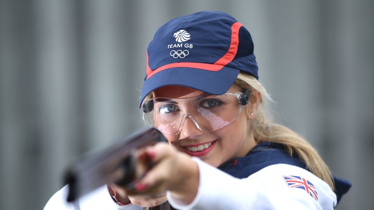 Amber Hill, who will represent Great Britain in shooting at the Rio 2016 Olympics