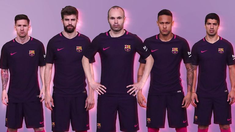 Barcelona purple away kit for 2016/17 season | Football News | Sky Sports