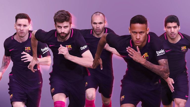 Barcelona unveil purple away kit for 2016/17 season | Football News ...