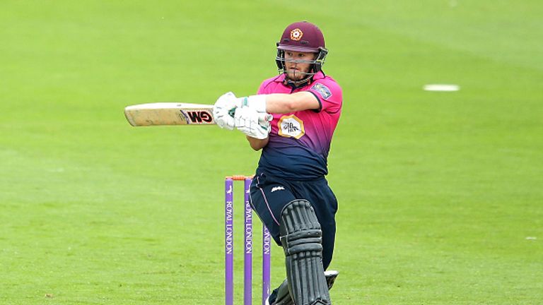 SCARBOROUGH, ENGLAND - JUNE 14:  Ben Duckett of Northamptonshire bats during the Royal London One-Day Cup match between Yorkshire and Northamptonshire on J