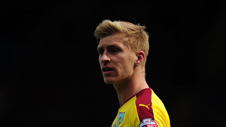 BIRMINGHAM, UNITED KINGDOM - APRIL 16: Ben Mee of Burnley during the Sky Bet Championship match between Birmingham City and Burnley at St Andrews Stadium o