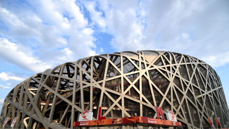 A general view of the Beijing National Stadium