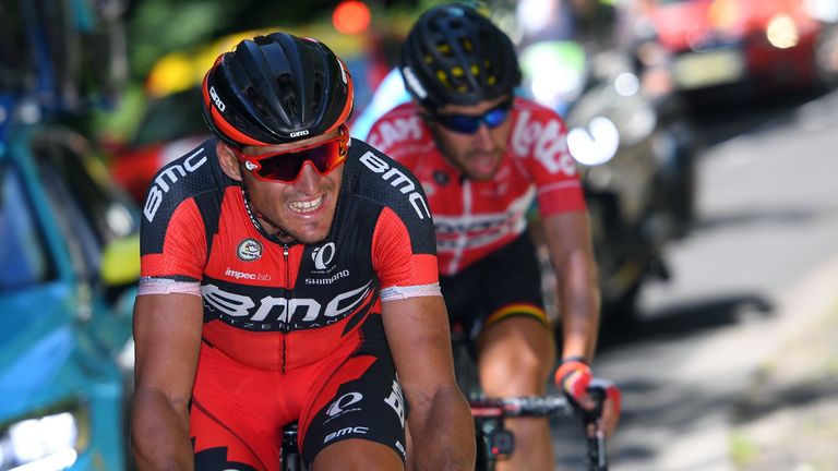 Greg Van Avermaet and Thomas de Gendt in action during Stage 5 of the 2016 Tour de France