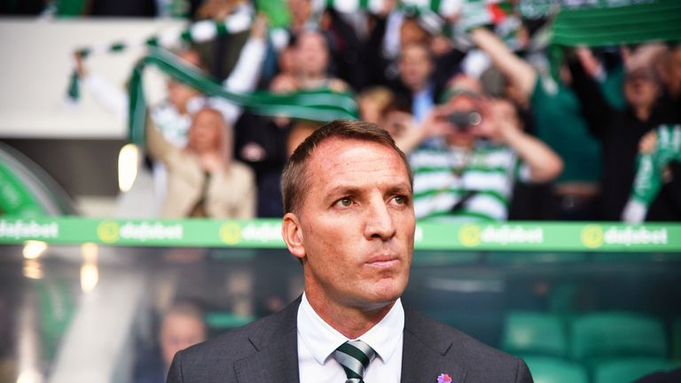 20/07/16 CHAMPIONS LEAGUE SECOND QUALIFYING ROUND .  CELTIC V LINCOLN RED IMPS FC .  CELTIC PARK - GLASGOW .  Celtic manager Brendan Rodgers