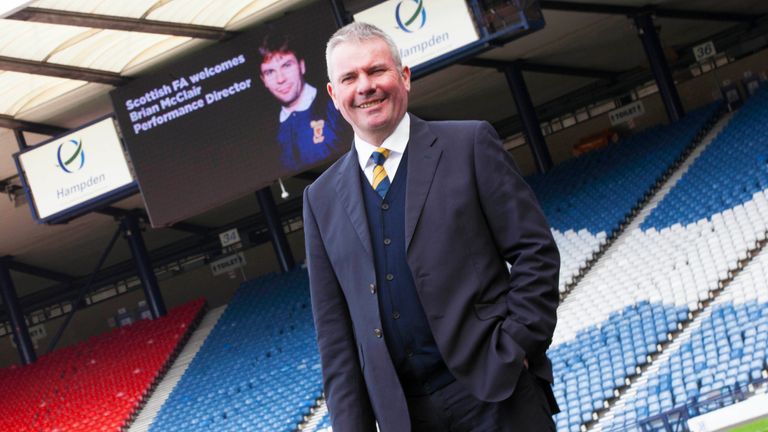 The Scottish FA announce the appointment of Manchester United's Director of Youth, Brian McClair as Performance Director