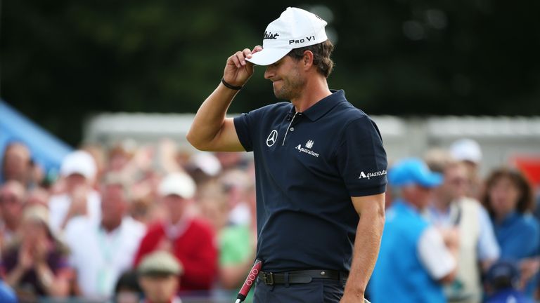 LYTHAM ST ANNES, ENGLAND - JULY 22:  Adam Scott of Australia reacts to a missed par putt on the 18th green during the final round of the 141st Open Champio