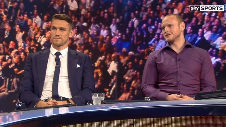 Callum Smith and George Groves were side by side in the studio