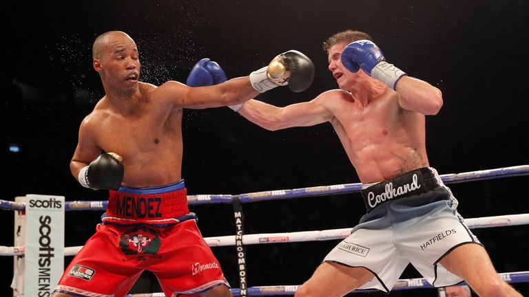 LEEDS RUMBLE.FIRST DIRECT ARENS.,LEEDS.PIC;LAWRENCE LUSTIG.VACANT WBC SILVER LIGHTWEIGHT TITLE.LUKE CAMPBELL V AGENIS MENDEZ