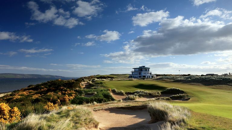 INVERNESS, SCOTLAND - MAY 05:  The approach to the green on the 364 yards par 4, ninth hole on the Castle Stuart Golf Links designed by Mark Parsinen and G