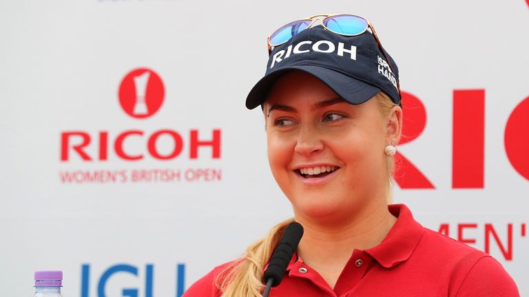 Charley Hull tees-up on her home course at this week's Ricoh Women's British Open