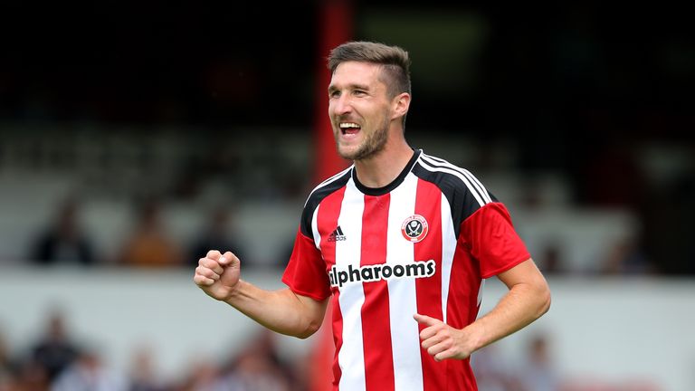 Chris Basham of Sheffield United in action during a pre-season friendly at Grimsby. Pic Simon Bellis/Sportimage.
