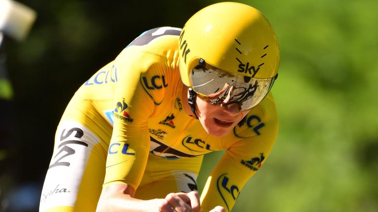 Chris Froome on stage 13 of the 2016 Tour de France
