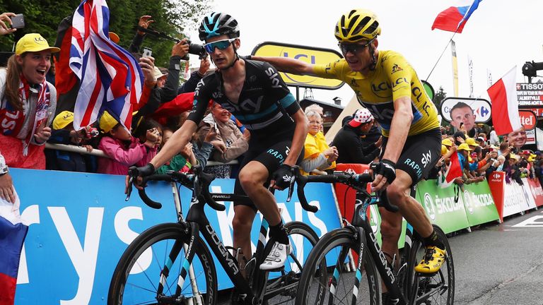 Chris Froome, Wout Poels, Tour de France, stage 19