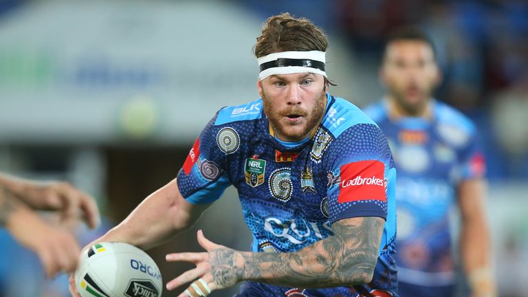 Chris McQueen playing for Gold Coast Titans