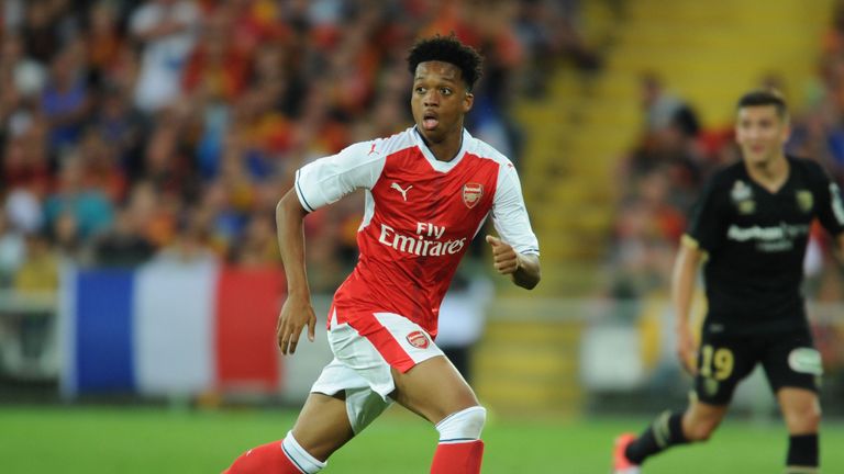 LENS, FRANCE - JULY 22: of Arsenal during a pre season friendly between RC Lens and Arsenal at Stade Bollaert-Delelis on July 22, 2016 in Lens.