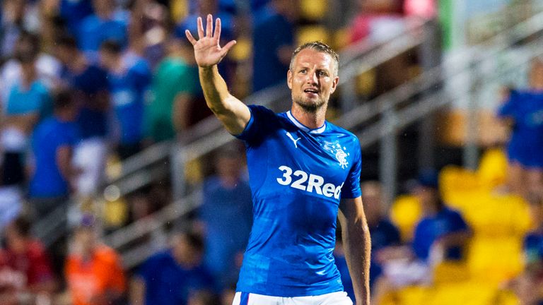 Rangers new boy Clint Hill called into action early in friendly win against Charleston Battery 