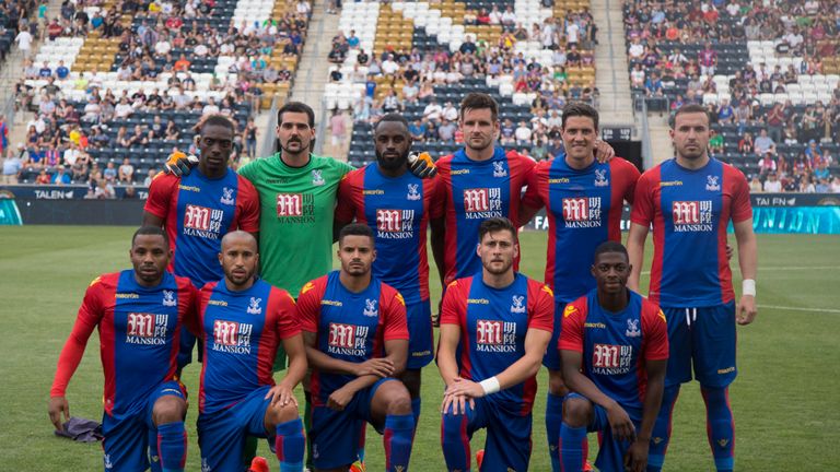 CHESTER, PA - JULY 13: The starting eleven of Crystal Palace FC pose for a picture prior to the match against the Philadelphia Union during an internationa