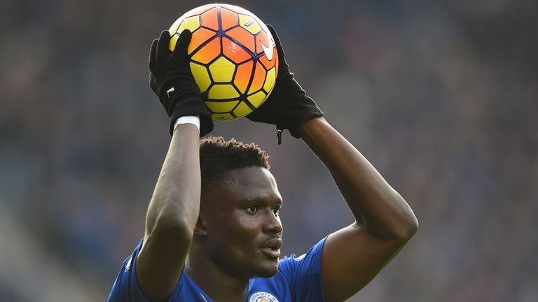 Daniel Amartey in action for Leicester City.