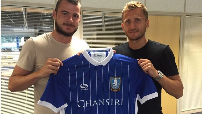 Pudil (left) and Abdi (right) will strengthen the Sheffield Wednesday squad (pic from @swfc)
