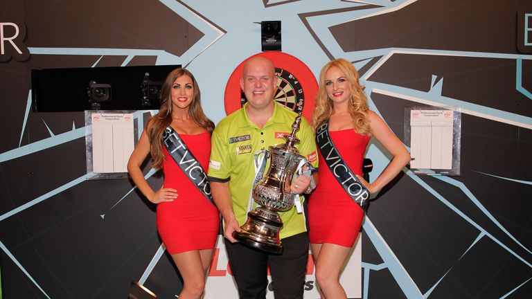 World Matchplay final between Michael van Gerwen and Phil Taylor