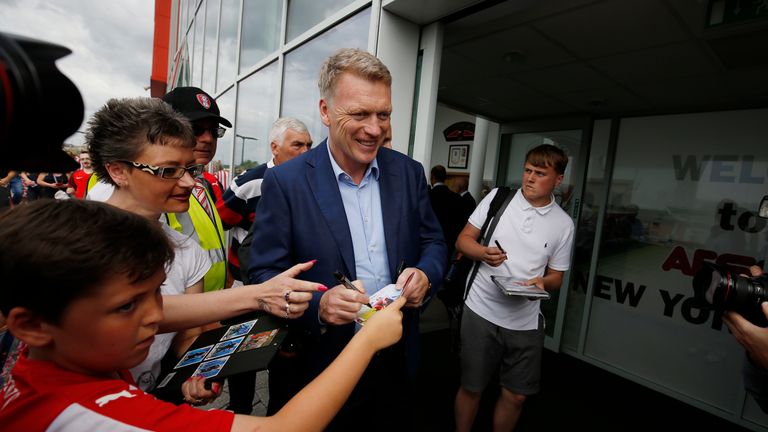 David Moyes of Sunderland arrives prior to a Pre-Season Friendly match between Rotherham United and Sunderland at AES
