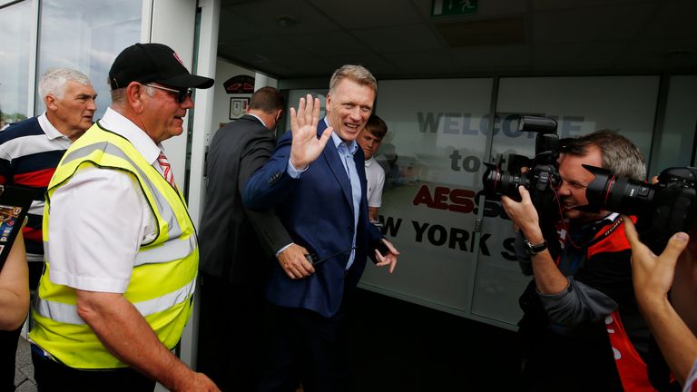 David Moyes of Sunderland arrives prior to a Pre-Season Friendly match between Rotherham United and Sunderland at AES