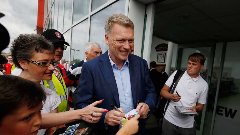 Manager David Moyes of Sunderland arrives prior to a pre-season Friendly match at Rotherham United July 23