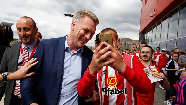 New Sunderland boss David Moyes meets fans at the New York Stadium ahead of a pre-season friendly with Rotherham 