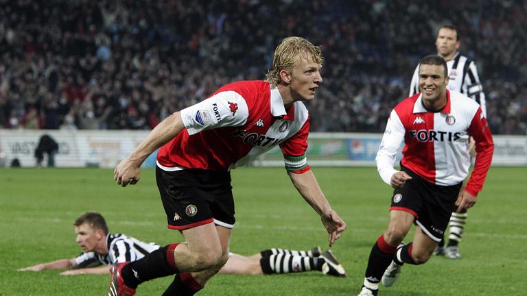 Dirk Kuyt was a prolific striker in his first spell at Feyenoord before featuring more as a winger for Liverpool