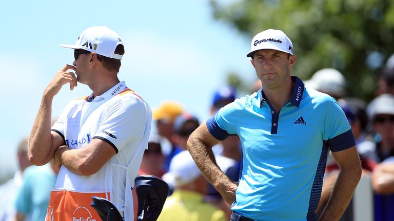 Dustin Johnson had a frustrating day but will go into the final round just one shot off the lead