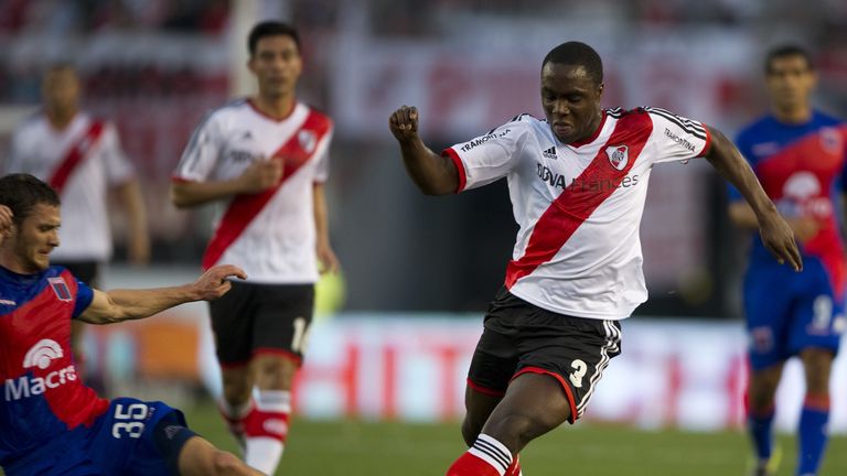 Balanta won the 2015 Copa Libertadores with River Plate