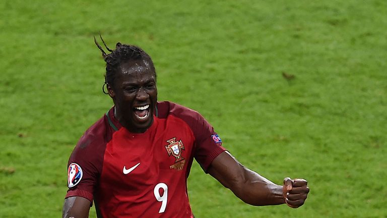 Portugal's Eder celebrates scoring his side's first goal of the game during the UEFA Euro 2016 Final at the Stade de France, Paris. PRESS ASSOCIATION Photo