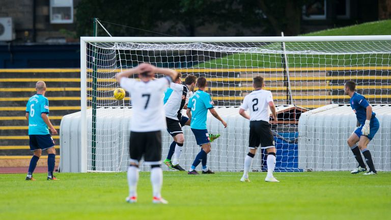 Ross Allum knocks in a rebound to fire Edinburgh City ahead