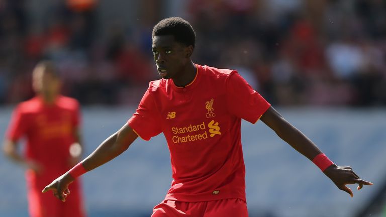 WIGAN, ENGLAND - JULY 17: Ovie Ejaria of Liverpool during the Pre-Season Friendly match between Wigan Athletic and Liverpool at JJB Stadium on July 17, 201