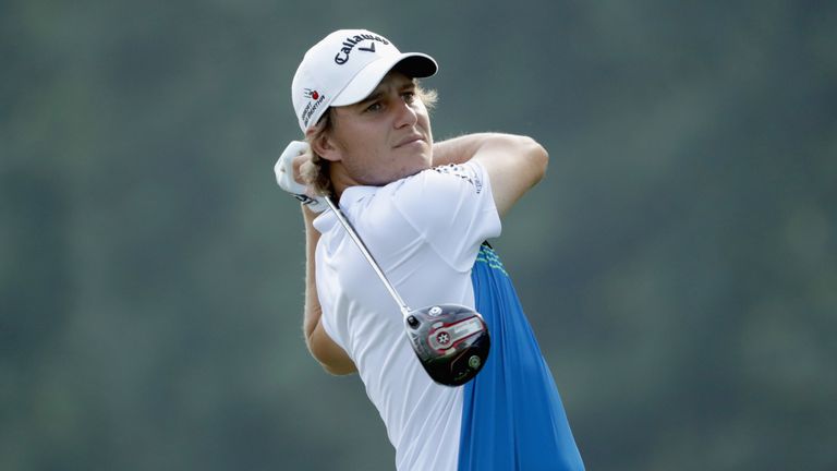 Emiliano Grillo during the first round of the 2016 PGA Championship at Baltusrol