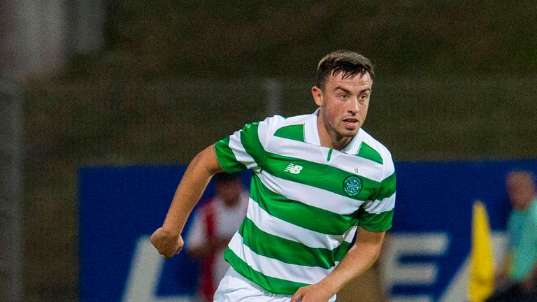 Eoghan O'Connell in action for Celtic in pre-season friendly in Slovenia